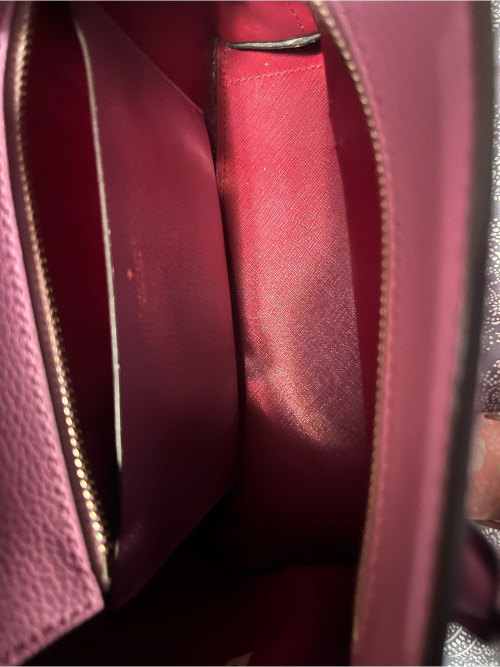 Women's purple Leather Shoulder Bag - Stylish Everyday Tote